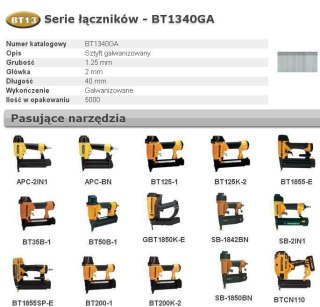 BOSTITCH SZTYFTY BT13 40mm 5M 18GA