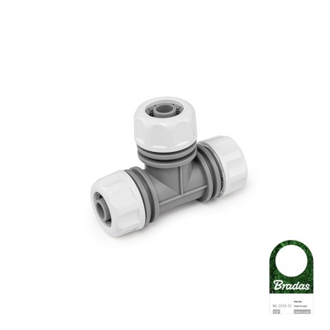 BRADAS TRÓJNIK DO ŁĄCZENIA WĘŻY 1/2" /WHITE LINE