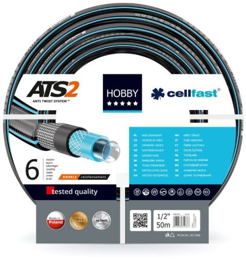 CELLFAST WĄŻ OGRODNICZY HOBBY ATS 1/2" 50mb *