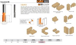CMT FREZ HM D=22 I=20 L=57,2 S=8 PROSTY, KRÓTKI