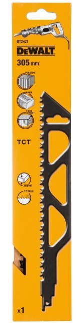 DEWALT BRZESZCZOT DO PIŁY SZABLASTEJ 305x12,7mm /1szt. BETON KOMÓRKOWY/CEGŁA/CEMENT WŁÓK.