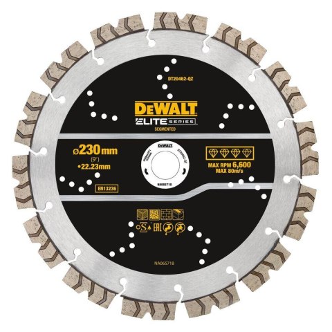 DEWALT TARCZA DIAMENTOWA SEGMENTOWA 230mm ELITE ZASTOSOWANIE OGÓLNE