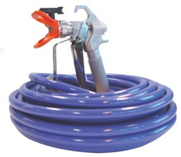 GRACO STANOWISKO MALARSKIE PISTOLET CONSTRACTOR + WĄŻ BLUEMAX II 15m + KOŃCÓWKA BICZOWA 0,9m