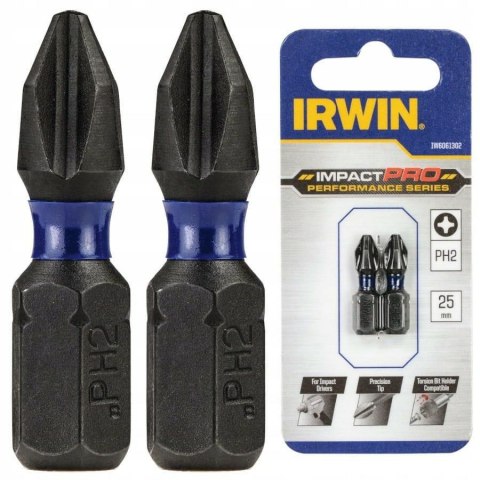 IRWIN KOŃCÓWKA UDAROWA PH2 x 25mm/2szt.