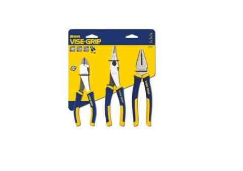 IRWIN SZCZYPCE ZESTAW 3szt.PROPLIERS UKOŚNE 150mm, WYDŁUŻONE 200mm, UNIWERSALNE 175mm