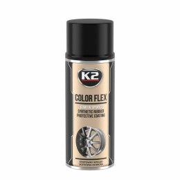 K2 COLOR FLEX GUMA W SPRAYU - CZARNY POŁYSK 400ML....