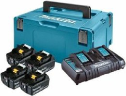 MAKITA ZESTAW ZASILAJĄCY 18V 4x6,0Ah (BL1860Bx4+DC18RD) MAKPAC
