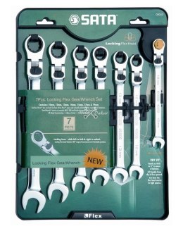 SATA KLUCZ PŁ-OCZ. 7szt. ŁAM.GRZECH.BLOK 10 12 13 14 15 17 19 mm....