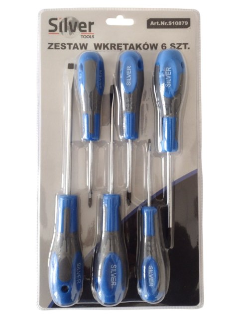 SILVER WKRĘTAKI 6szt