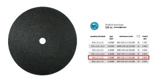 TARCZA METAL INCOFLEX 350*3,5*32 .
