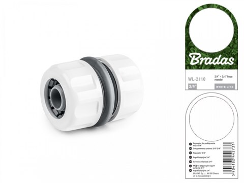 BRADAS ŁĄCZNIK WĘŻA 3/4" /WHITE LINE