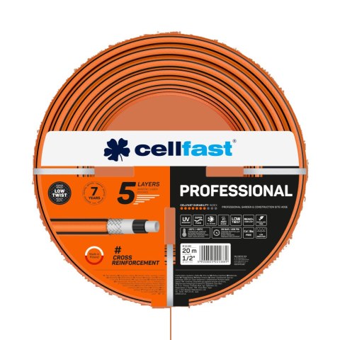 CELLFAST WĄŻ OGRODNICZY PROFESSIONAL 1/2" 30m