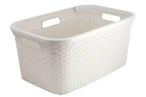 CURVER KOSZ NA PRANIE "NATURAL STYLE" 45L /KREMOWY