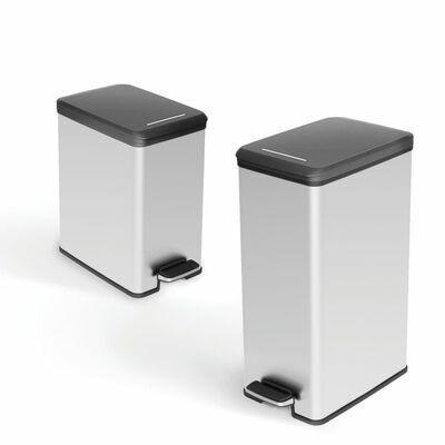 CURVER KOSZ NA ŚMIECI SLIM BIN 40L /IML METALIZOWANY