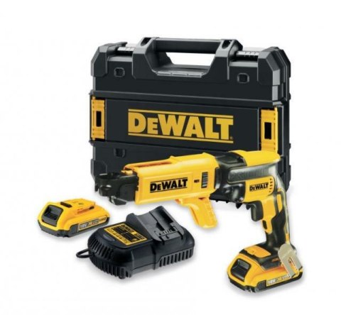 DEWALT WKRĘTARKA DO PŁYT G/K 18V DCF620P2K 30Nm 2x5,0Ah BL Z MAGAZYNKIEM DCF6201