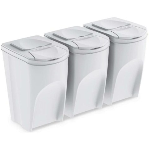 KEDEN KOSZ NA ŚMIECI SORTIBOX 35L SET 3 - POPIELATY.... ..