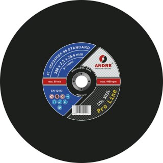 ANDRE TARCZA DO METALU 350 x 3,5mm x 25,4mm STANDARD PRO LINE 95A24RBF