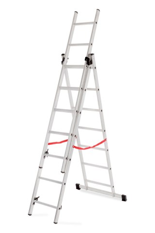 AWTOOLS DRABINA ALUMINIOWA BASIC 3x6 STOPNI 150kg
