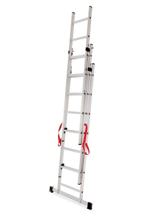 AWTOOLS DRABINA ALUMINIOWA BASIC 3x6 STOPNI 150kg