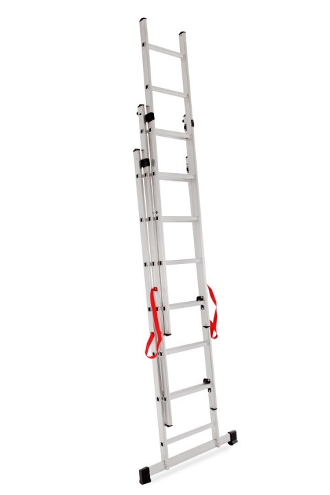AWTOOLS DRABINA ALUMINIOWA BASIC 3x7 STOPNI 150kg