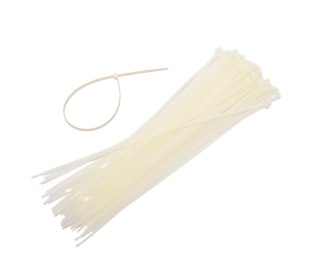 AWTOOLS OPASKA PLASTIK BIAŁA 2,5x150/100szt.