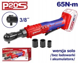 Grzechotka akumulatorowa 3/8 20V EMTOP P20S 65Nm solo
