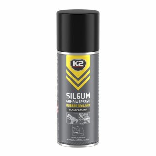 K2 GUMOWA POWŁOKA W SPRAY SILGUM czarny 400 ML
