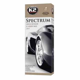 K2 WOSK W PŁYNIE SPECTRUM 700ML+MIKROWŁÓKNO DO POLEROWANIA 40x40CM 700ML