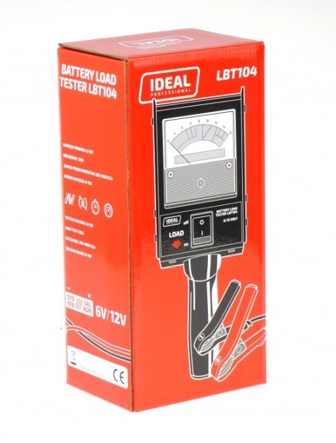 Tester akumulatorów obciążeniowy 6/12V LBT104 IDEAL
