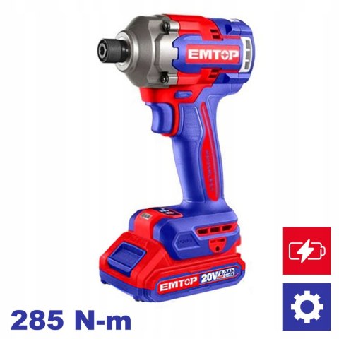 Zestaw Wkrętarka + Zakrętarka aku. Combo 20V ECKL20277E EMTOP