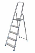 AWTOOLS DRABINA ALUMINIOWA 150kg 5 STOPNI WOLNOSTOJĄCA