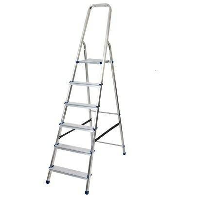 AWTOOLS DRABINA ALUMINIOWA 150kg 6 STOPNI WOLNOSTOJĄCA AWTOOLS DRABINA ALUMINIOWA 150kg 6 STOPNI WOLNOSTOJĄCA