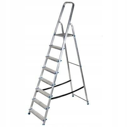 AWTOOLS DRABINA ALUMINIOWA 150kg 6 STOPNI WOLNOSTOJĄCA AWTOOLS DRABINA ALUMINIOWA 150kg 6 STOPNI WOLNOSTOJĄCA