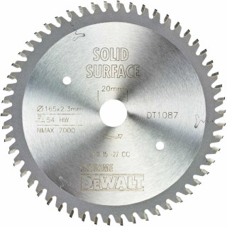 DEWALT PIŁA TARCZ.165x20mmx54z MTCG