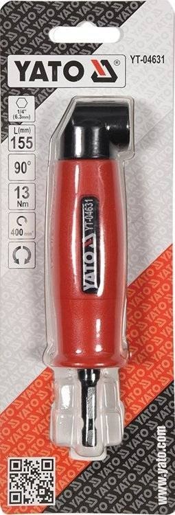 YATO ADAPTER KĄTOWY 155mm 1/4" YATO ADAPTER KĄTOWY 155mm 1/4"