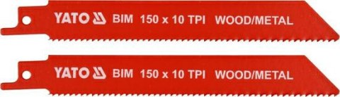 YATO BRZESZCZOTY BIM 150mm 10TPI 2szt. YATO BRZESZCZOTY BIM 150mm 10TPI 2szt.