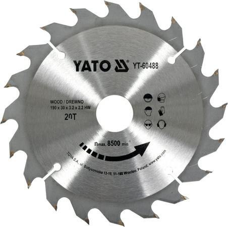 YATO PIŁA TARCZ.WID. 190*20*30 60488