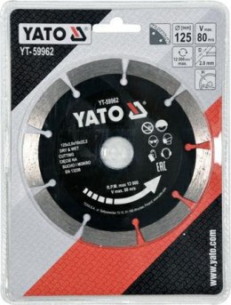 YATO TARCZA DIAMENTOWA SEGMENTOWA 125 x 22,2mm 59962