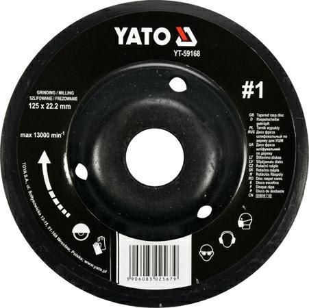 YATO TARNIK WYPUKŁY 125mm NR1 YATO TARNIK WYPUKŁY 125mm NR1