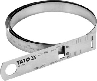 YATO TAŚMA MIERNICZA DO POMIARU ŚREDNICY I OBWODU 2-30cm