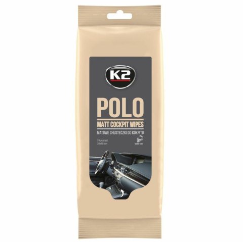 K2 CHUSTECZKI MATOWE DO KOKPITU ENERGY SHOT POLO MATT WIPES 24 SZT.