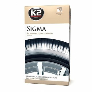K2 ŻEL NABŁYSZCZAJĄCY OCHRONNNY DO OPON SIGMA +APLIKATOR 500ML