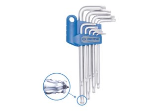 KING TONY TORX 9szt..EXTRA DŁUGI T10-T50 BLISTER