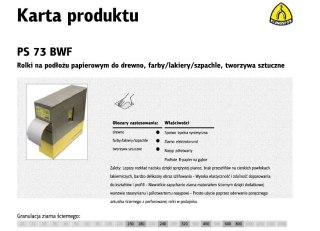 KLINGSPOR PAPIER ROLKA 115mm 240 PS73BWF (25mb) NA GĄBCE
