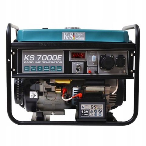 KS GENERATOR BENZYNOWY KS 7000E 5,0kW 230V, ROZRUCH ELEKTRYCZNY