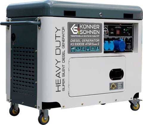KS GENERATOR DIESEL KS 9300DE-1/3 ATSR SUPER S 7,0kW 230/400V, ROZRUCH ELEKTRYCZNY (EURO V)