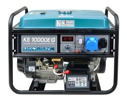 KS GENERATOR HYBRYDOWY KS 10000E G 7,5kW/230V, BENZYNA/LPG, ROZRUCH ELEKTRYCZNY.