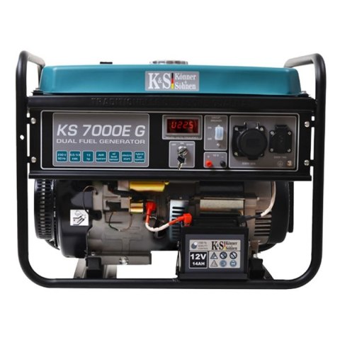 KS GENERATOR HYBRYDOWY KS 7000E G 5,0kW/230V, BENZYNA/LPG, ROZRUCH ELEKTRYCZNY.