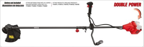 Kosa elektryczna Yato 34 cm, 3,60 kg, bez akumulatora