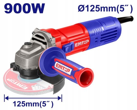 Szlifierka kątowa 125mm 900W EAGR09051E EMTOP